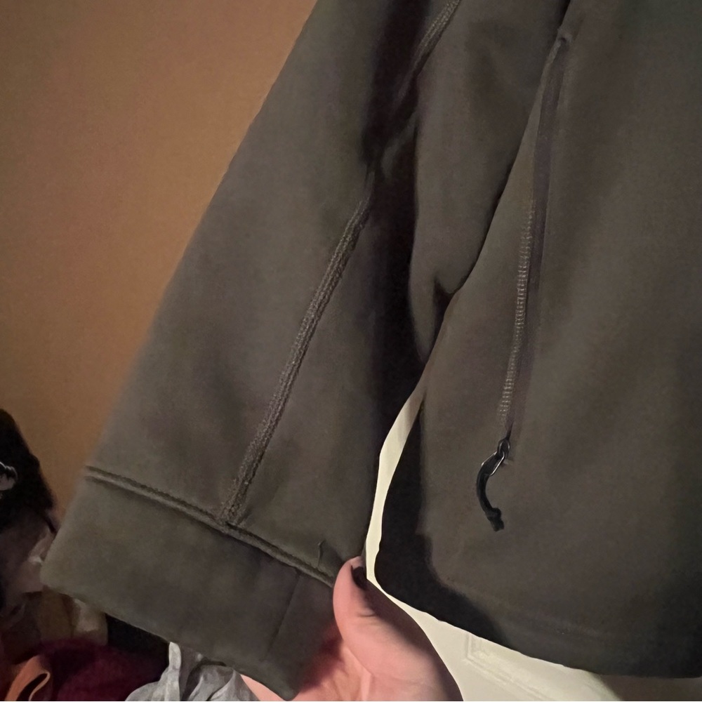 The North Face Fleece Lined Full Zip Jacket Olive Green Men’s XXL / 2X - Picture 3 of 12